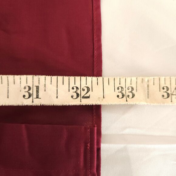 NWT Croft & Barrow Mens 17.5 32/33 Burgundy Red Classic Fit Dress Shirt - Picture 7 of 7